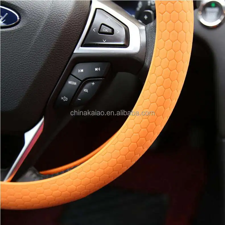 

safe silicone material car accessories steering wheel cover
