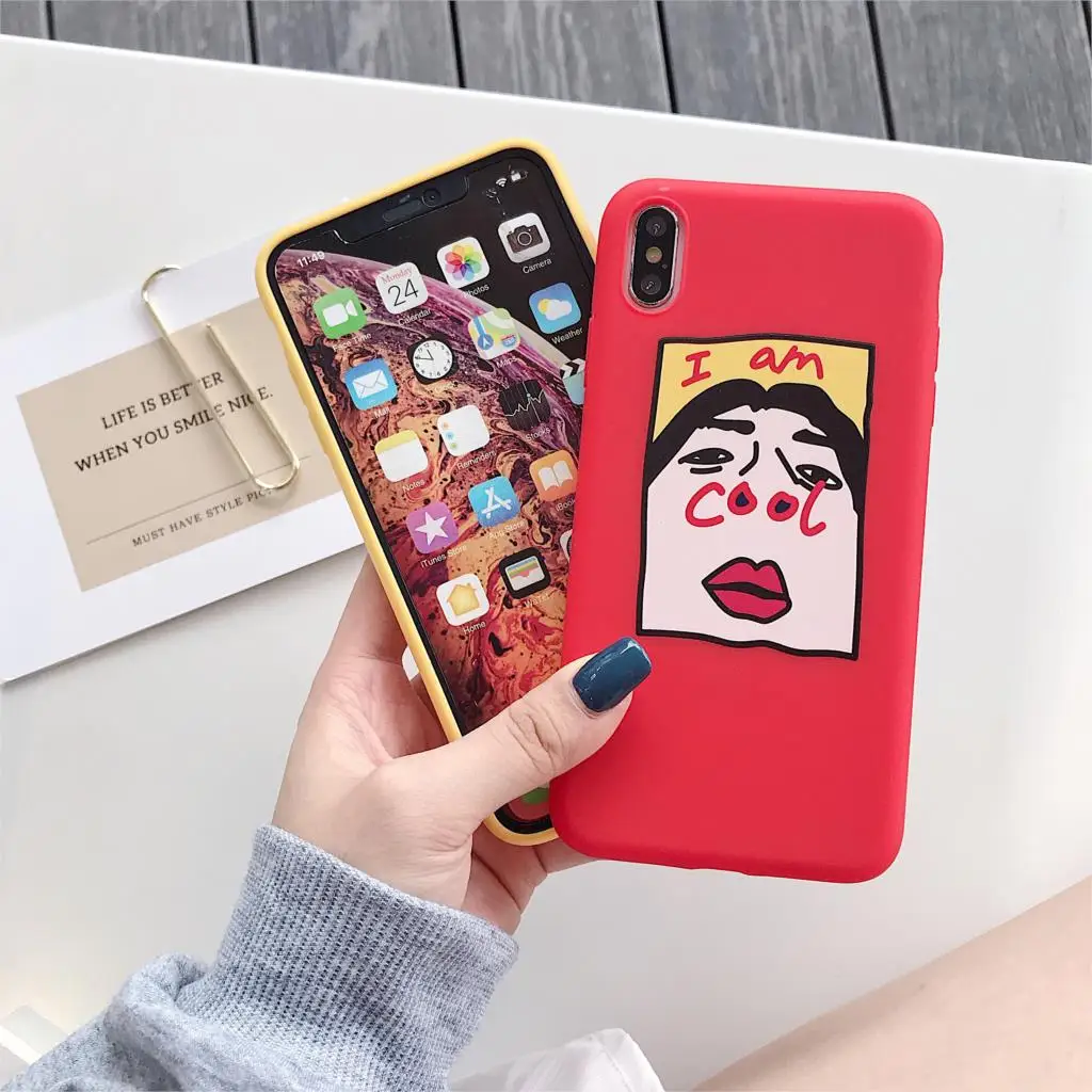 Забавные селфи большие ноздри ТПУ чехол для iPhone 6 7 8 Plus X XR XS Max чехлы телефонов 6S
