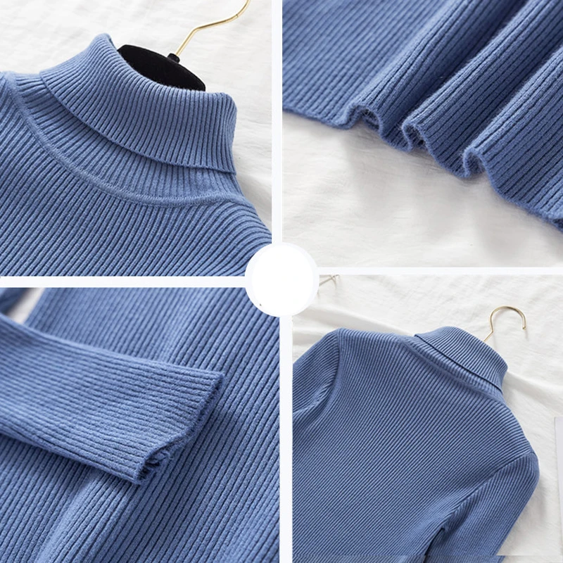 Водолазка женская трикотажная с длинным рукавом на осень/зиму | Женская одежда