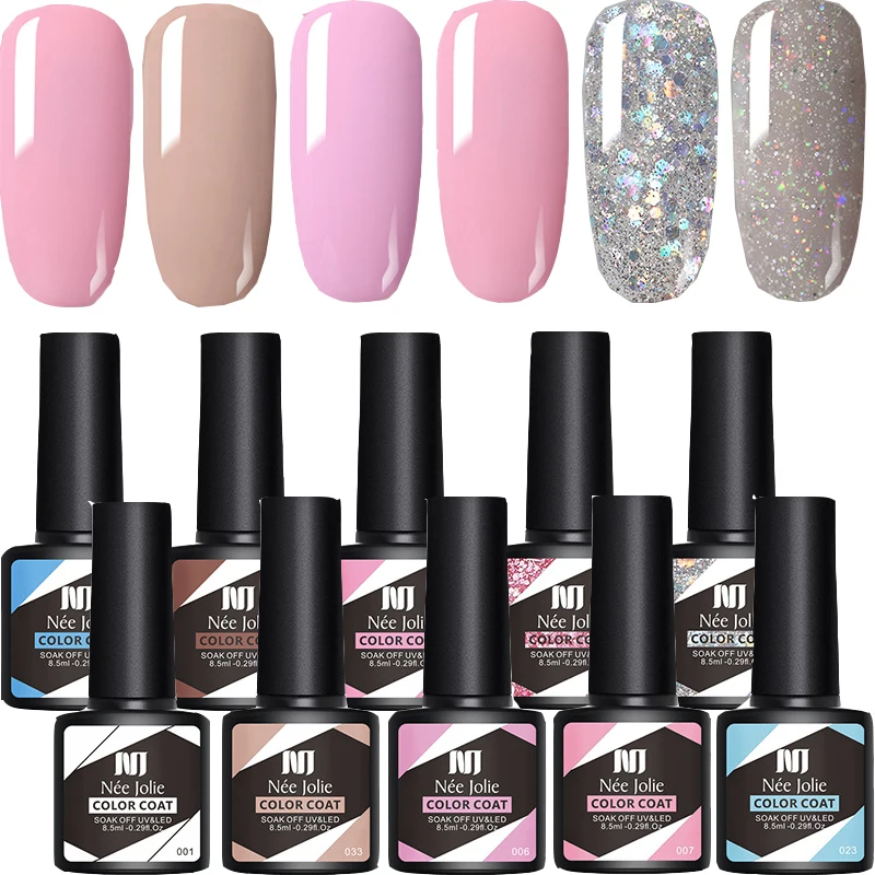 

Гель-лак для ногтей Красочный Блестящий УФ светодиодный стойкий Полупостоянный Гель-лак базовое и верхнее покрытие отмачиваемый дизайн но...