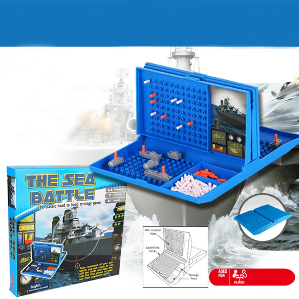 Classic Battleship Game Strategy Board Sea Battle Toy Retro Series Children Educational Toys Birthday Gift For Kids | Игрушки и хобби