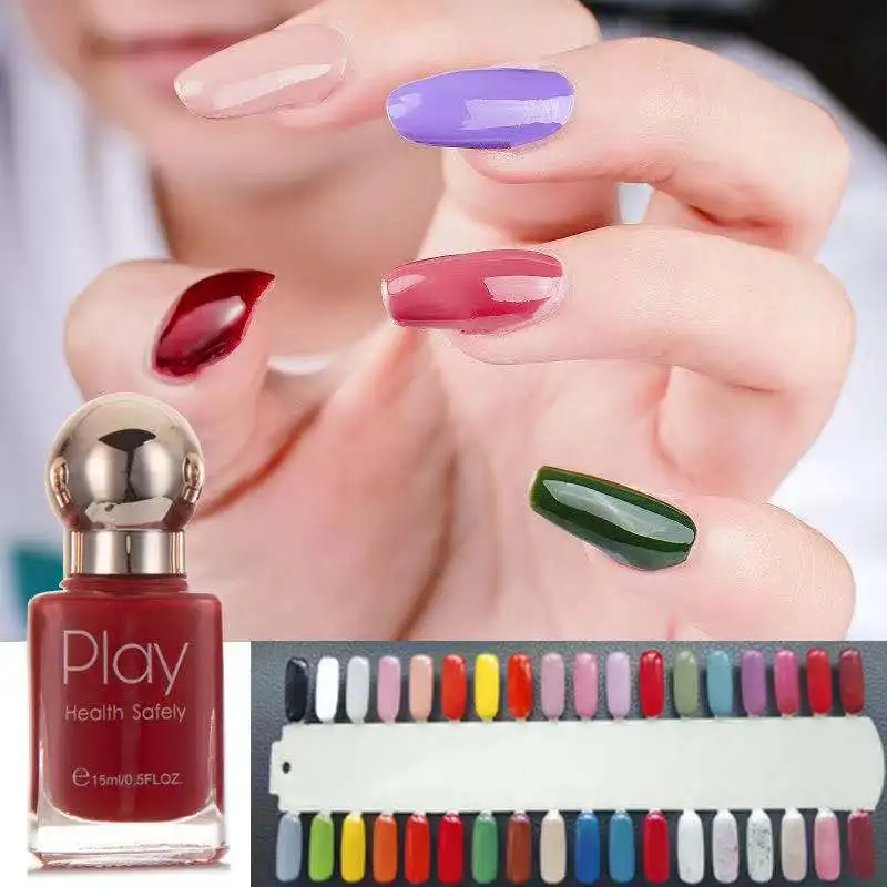

15ML Noble Fashion Classic Ladies Nail Polish, Non-peelable, High-gloss, Bright and Long-lasting Nail Polish, Manicure Supplies