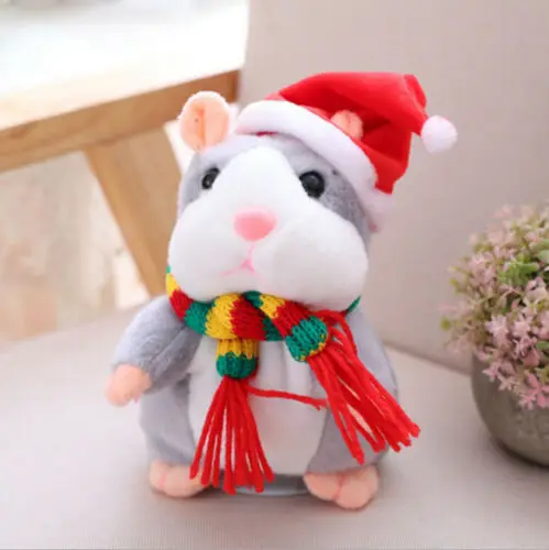 PUDCOCO Cheeky хомяк Рождественский подарок для маленьких детей высококачественный умный плюшевый хомяк детская электронная плюшевая игрушка 16 см - Цвет: I Nod talking