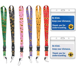 medical series icu key chain lanyard detachable phone usb badge holder anti lost lanyard bag for pass card emergency card useful free global shipping
