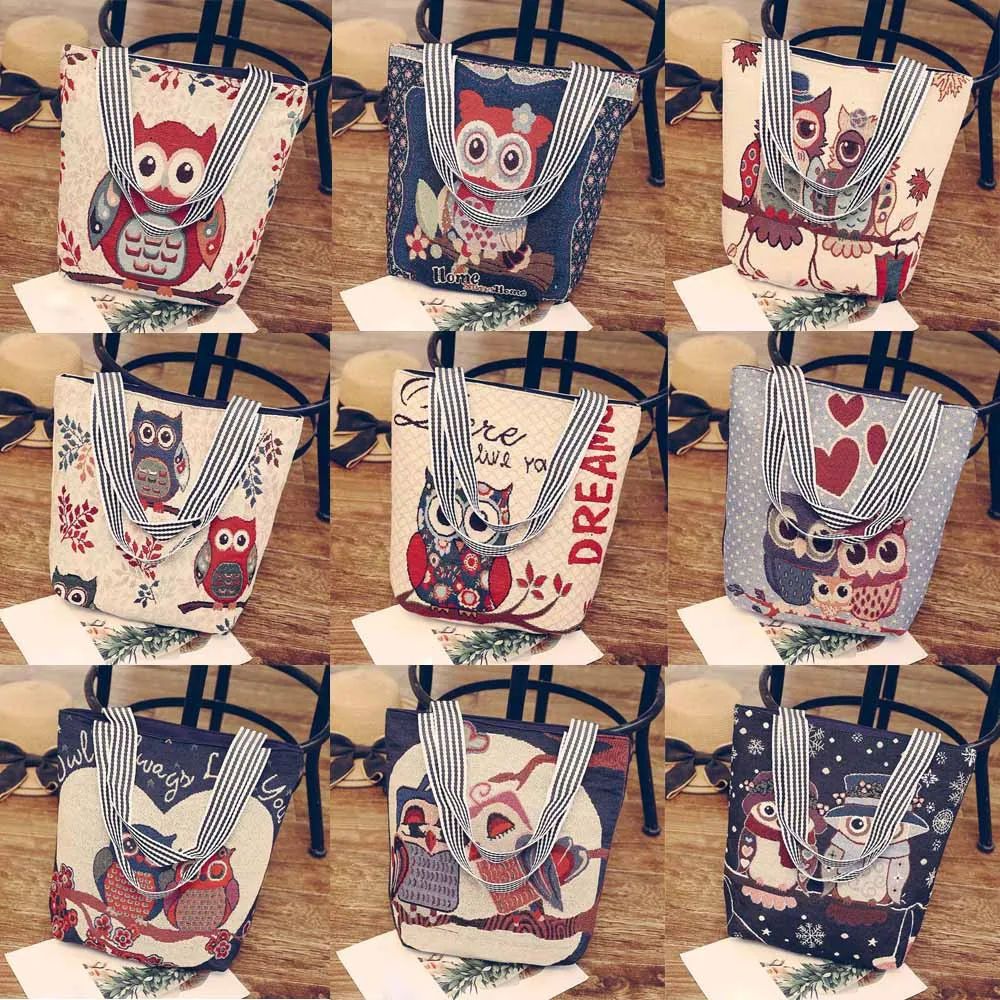 Женские сумки сумка через плечо сумка-тоут холщовая мультяшная модная дикая