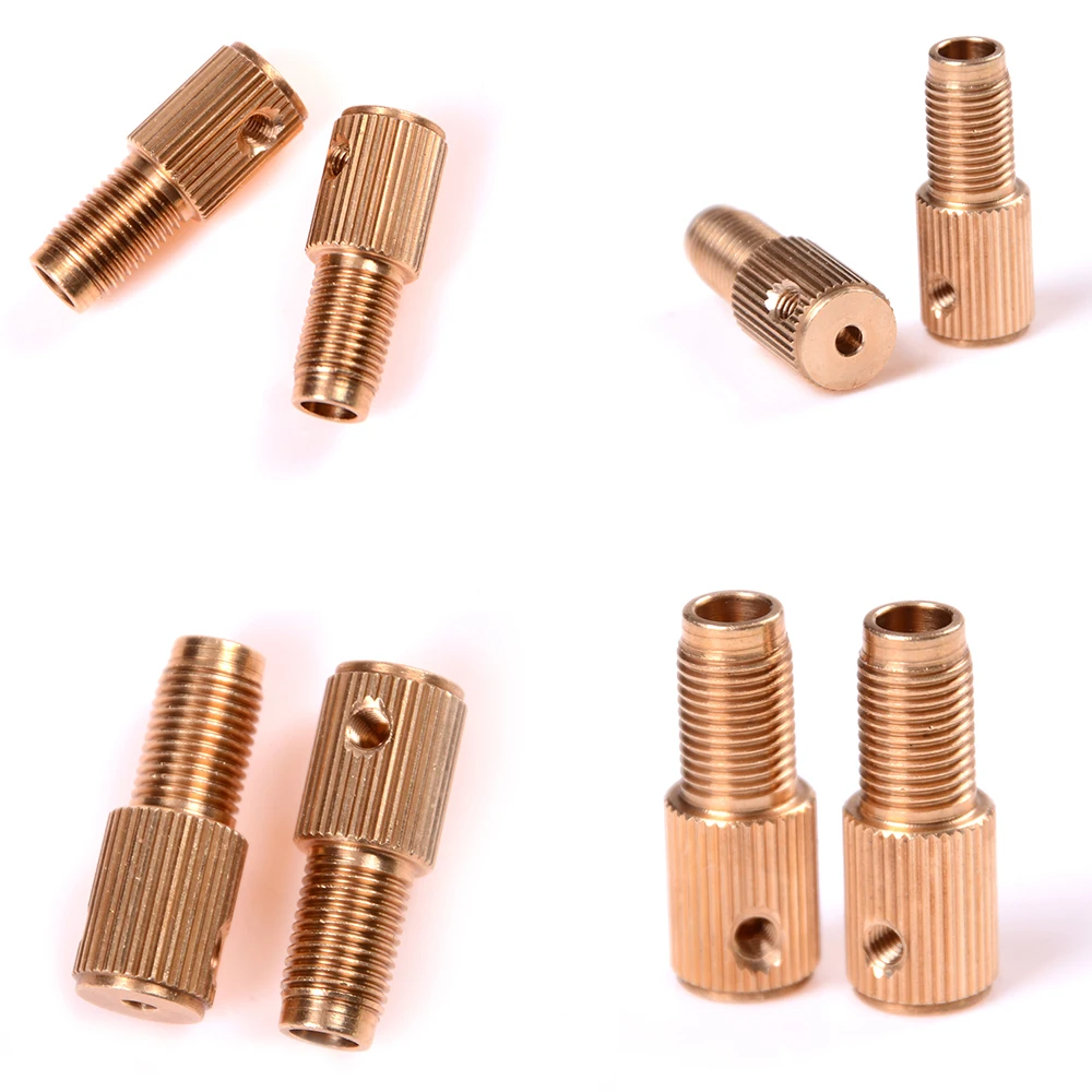 

2Pcs Brass Electric Motor Shaft Clamp Fixture Chuck Mini Small Collet Drill Chuck Adapter For Drill Micro Drill Bit 2.3mm