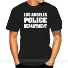 Мужская футболка для фитнеса Lapd, черная футболка с принтом Лос-Анджелеса, одежда для фитнеса в стиле хип-хоп, лето 100%