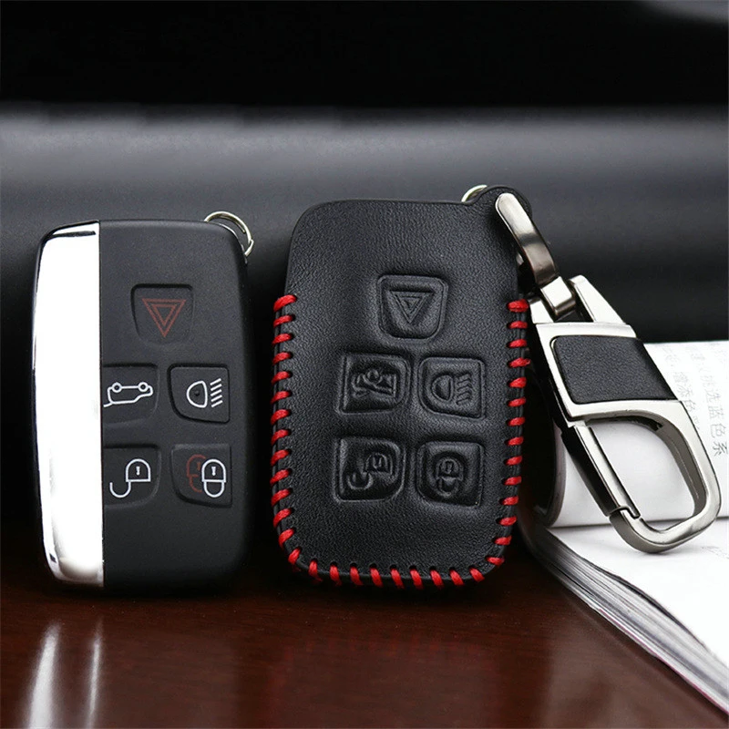 

Car Key Ring Chain For Land Rover A9 Range Rover Evoque Freelander Jaguar XE XJ XJL XF C-X16 V12 Guitar Key Case Cover Shell
