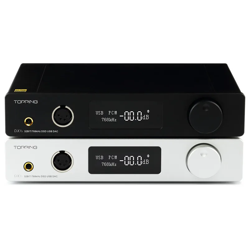 Усилитель для наушников Topping DX7S 2 * ES9038Q2M 32 бит/768K DSD512 DSD USB полный сбалансированный