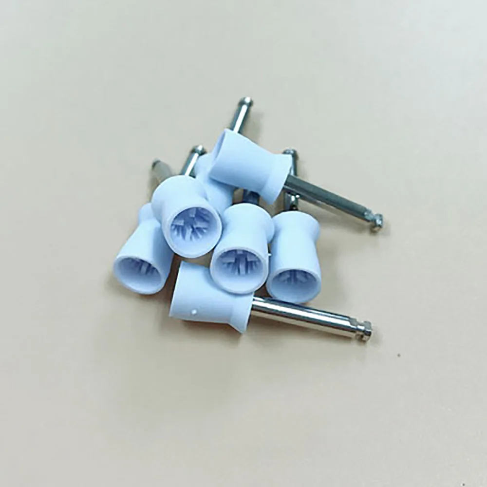 

100pcs Dental Cup Rubber Polish Brush Polishing Tooth Latch Rubber Dental Teeth Prophylaxis Polisher Cup Dentist Lab Material