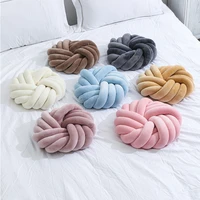knot soft ring handmade woven cushion woven mat spherical knot dolls toys photography props home decor 40cm