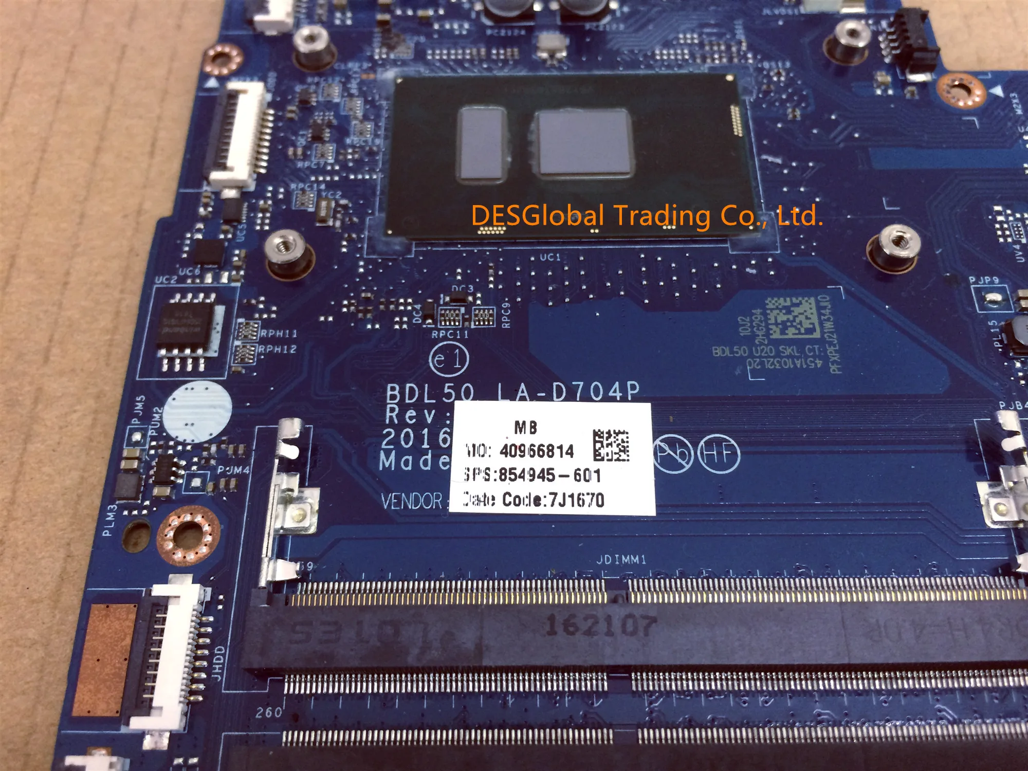 BDL50 LA-D704P 854945-601 854945-001 основная плата для HP Тетрадь 15-AY 250 G5 250-G5 Материнская плата ноутбука SR2EY i5-6200U Тесты