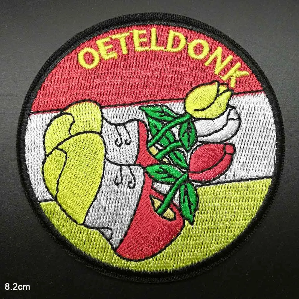 Лягушка девушка женщина Oeteldonk карнавал для Netherland Железный на вышитые одежды нашивки для одежды наклейки одежды оптом - Цвет: Антикварная медь
