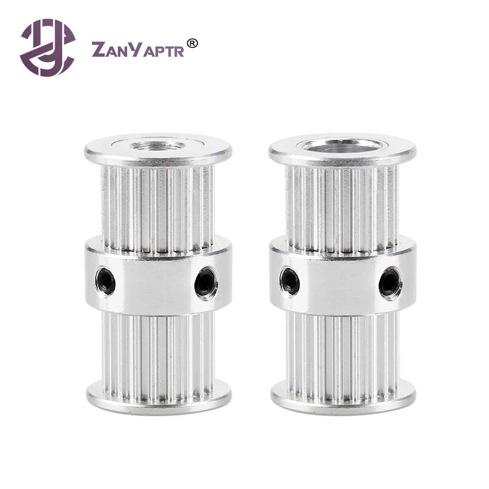 

1Pcs ultimaker 2 DIY 2GT GT2 Timing Driving Pulley 20 Tooth 20teeth Bore 5mm 8mm Double side Gear for 6mm belt For 3D Printer