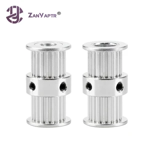 Шкив ГРМ ultimaker 2 DIY 2GT GT2, приводной шкив, 20 Зубцов, 20 Зубцов, диаметр 5 мм, 8 мм, двухсторонняя Шестерня для ремня 6 мм для 3D-принтера, 1 шт.