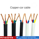 Медный сердечник черный и белый может быть настроен длина Rvv 3-Core * 1,0 квадратный оболочка провод водонепроницаемый кабель управления шнур питания