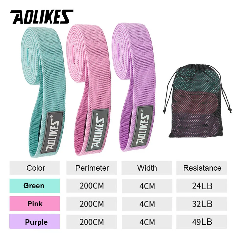 AOLIKES 3 шт./лот спортивные резиновые ленты Эспандеры для фитнеса эластичная лента