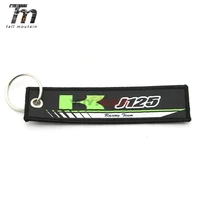 for kawasaki j125 badge keyring motorcycle embroidery key holder chain collection keychain
