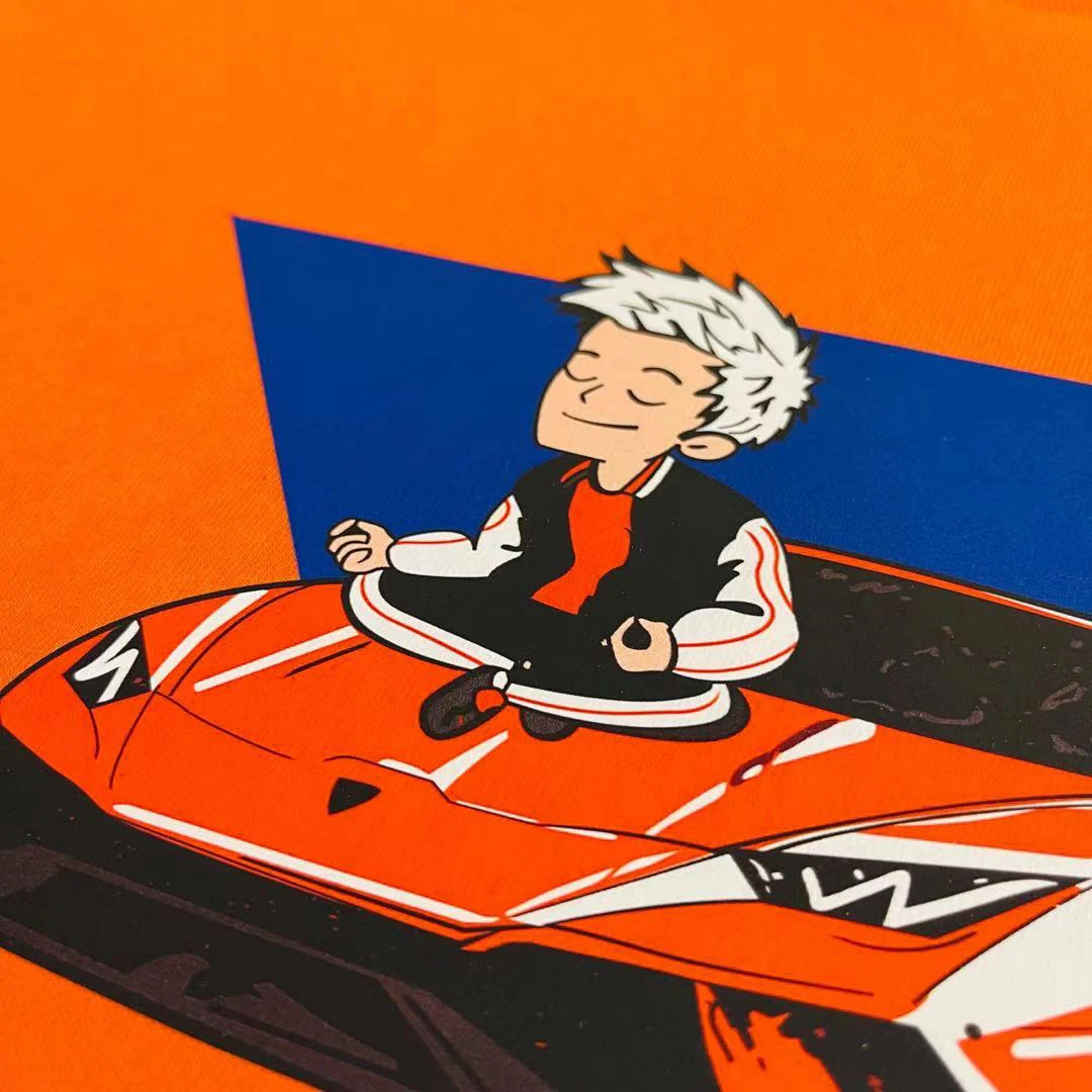 Children's 100% Cotton T Shirts Merch A4 Lamba Print Casual Family Clothing Set boy's & girl's Fashion Tops