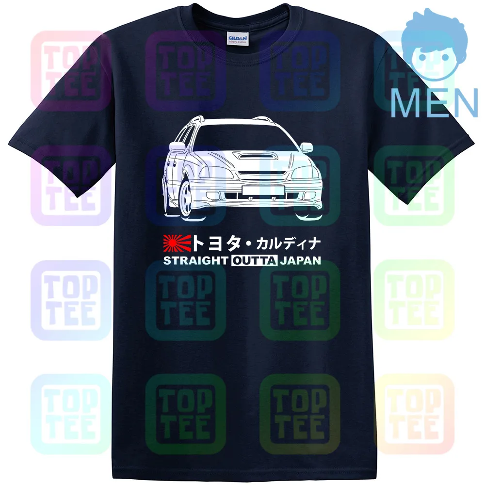 Тёмно-синий GT-shirt Toyota Caldina GT-T ST215W '97-'99 футболка - Цвет: Тёмно-синий