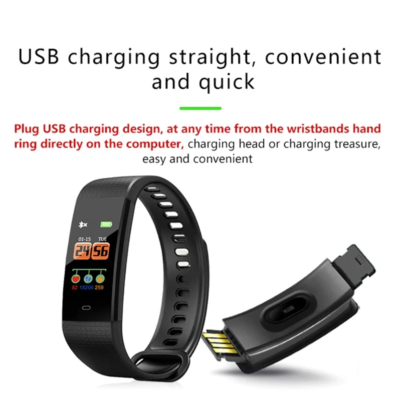 

67JA Slim Fitness Tracker, Pedometer Watch, IP67 Waterproof Activity Tracker with Heart Rate Recorder Sleep Monitor