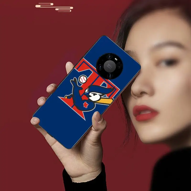 

Toronto Blue Jays Black TPU Phone Case For Huawei P20 30 40 Pro Mate 20x 30 40 Pro Nova6 7 Honor 9X 10