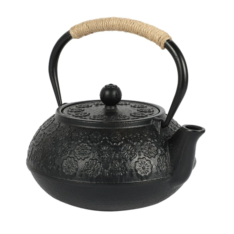 

Japanese Cast Iron Teapot Kettle with Infuser / Strainer , Cherry Blossoms 30 Ounce ( 900 ml )