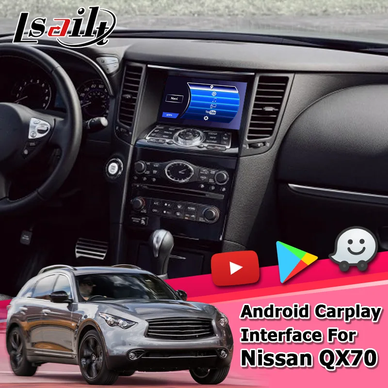 Интерфейс Android / carplay для Infiniti QX70 FX37 FX50 FX 2010 17 с QX50 QX60 QX80 видеоинтерфейс GPS навигация