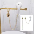 Серьги Love Earpin в стиле бохо, гусеничные серьги для гарнитура для Airpods, богемные ювелирные изделия с защитой от падения