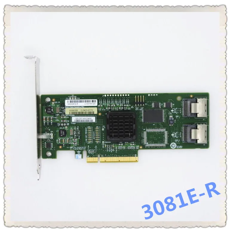 Для LSI SAS 3081E R LSISAS1068E B3 8 портов HBA JBOD SFF8087 MiniSAS 3 ГБ PCI E X8 Карта контроллера|Зарядные