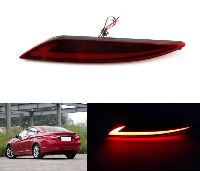 1 комплект 2011 ~ 2014y автомобильный bupmer задний фонарь для hyundai sonata тормоза 8th