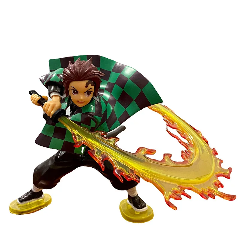 

17cm Anime Demon Slayer Figure Demon Slayer Fire Knife Fight Kamado Tanjirou PVC Action Figure Collectible Model Toys Kid Gift
