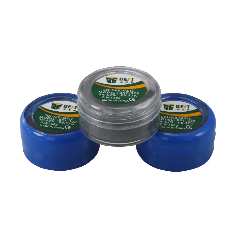 Jyrkior BST 328 50 г Sn63 / Pb37 Оловянная паста свинцовая паяльная сварочный флюс для PCB BGA SMD