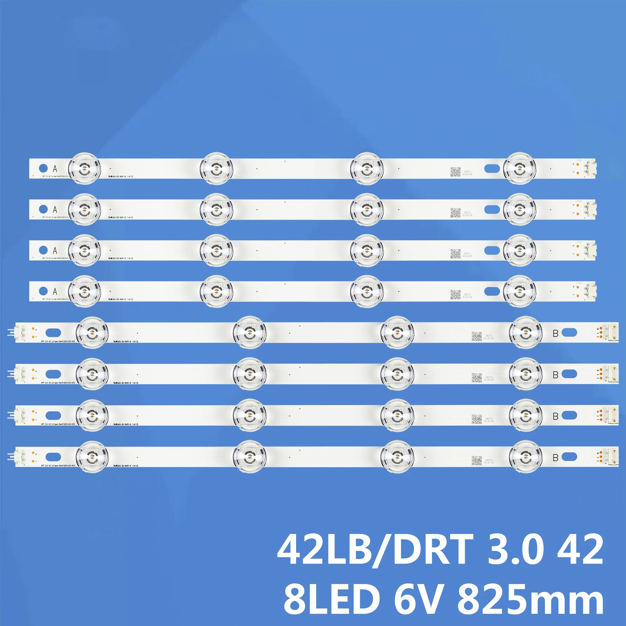 Новый 8 шт. светодиодный полоски для LG 42LB569V LC420DUE FG DRT 3 0 42 дюйма A B 6916L-1909B 6916L-1910B
