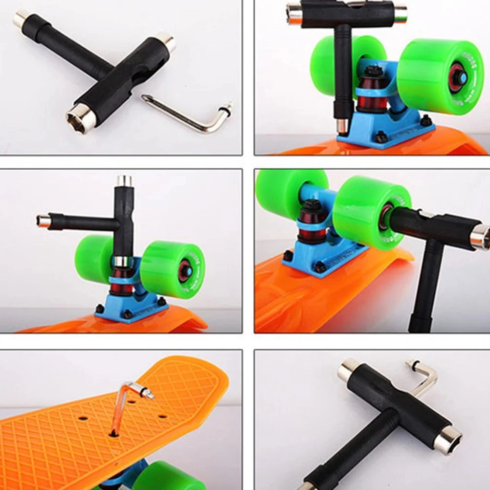 

T Shape Wrench Roller Skate Skateboard Longboard Board Tool Skate T-shape Adjustment Equipment Multifunctional Skateboard Tool