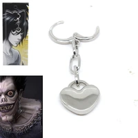 1 pcs cartoon japan anime death note ryuk earrings cosplay props accessories alloy heart earrings collection gift figure toys