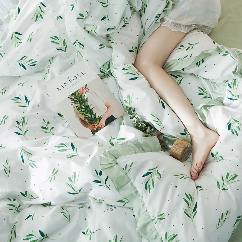 Комплект постельного белья из 100% хлопка 4 шт. классные хлопковые покрывала без