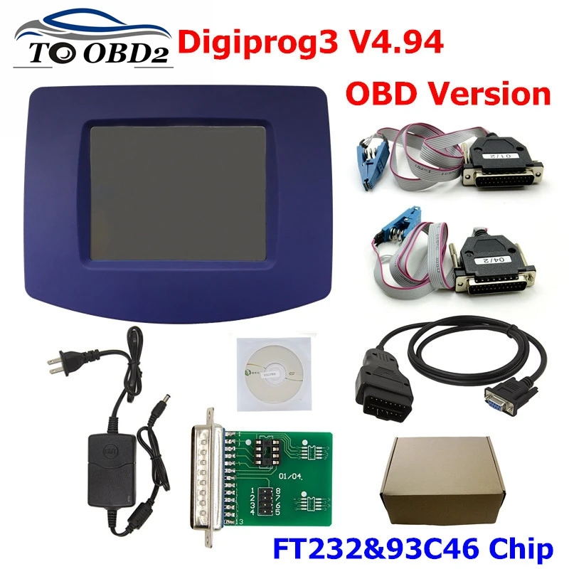 Новейший программатор Digiprog 3 Пробег V4.94 III с кабелем OBD2 ST01 ST04 Digiprog3 для нескольких
