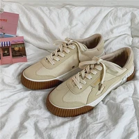 fashion sneakers women spring autumn 2021 new canvas flats shoes woman lace up shallow high quality shoes for women sneakers