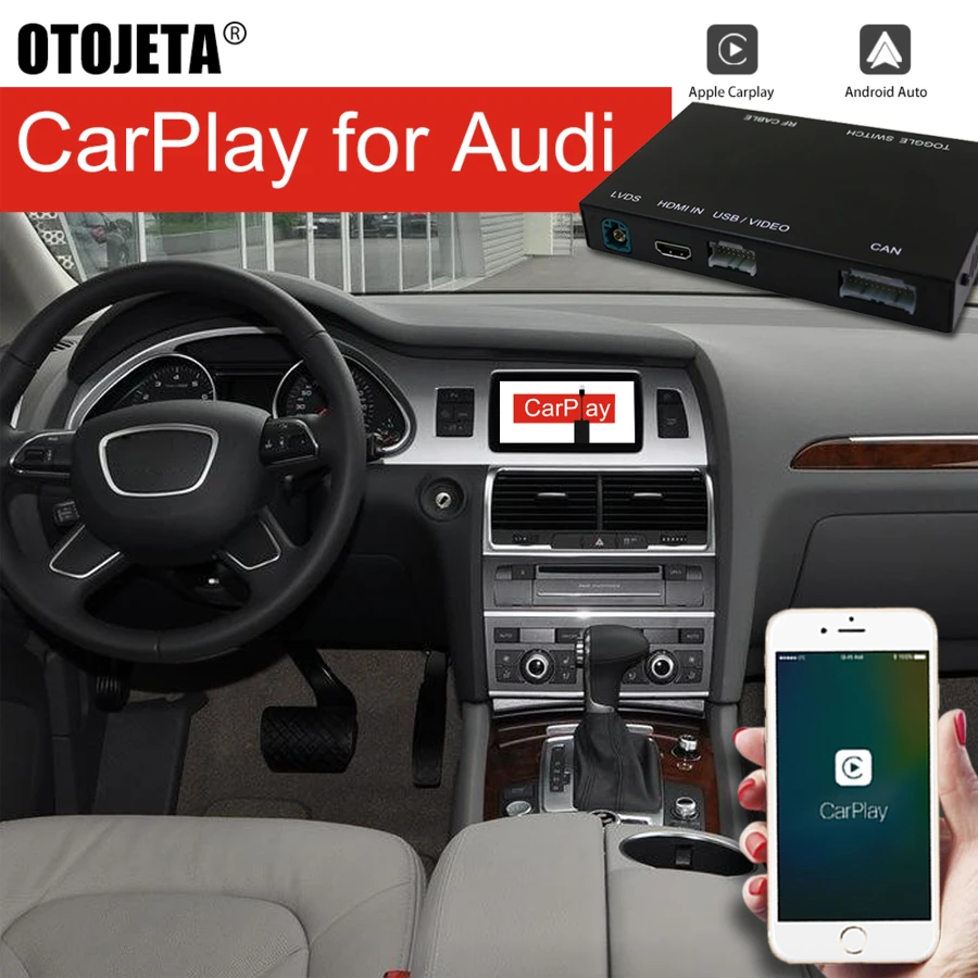 Обновленная автомобильная аудиосистема Airplay беспроводная Carplay Andriod авто для AUDI Q7