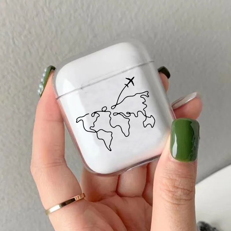 Роскошные аксессуары для карт чехол для Airpods 1 2 прозрачная Bluetooth гарнитура наушники дорожный прозрачный мягкий чехол s силиконовый чехол