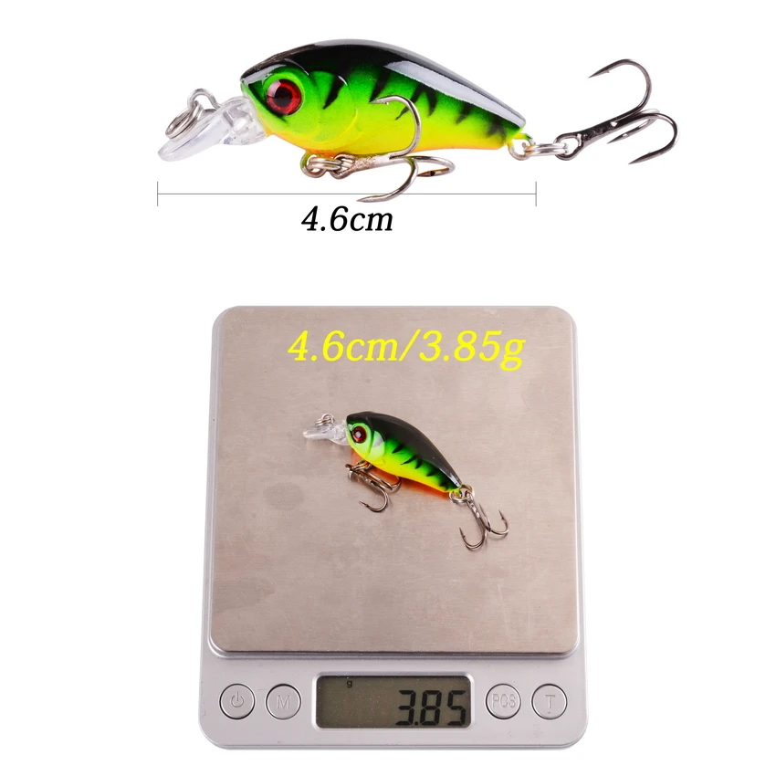 

1 PCS Minnow Fishing Lure 45mm 3.8g Crankbait Hard Bait Topwater Artificial Wobbler Bass Japan Fly Fishing Accessories