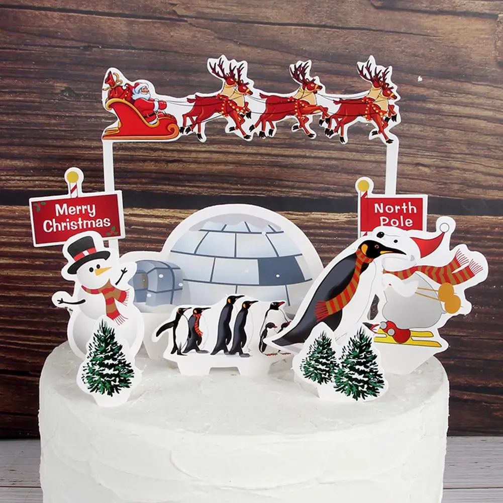 Высококачественный Рождественский прочный мультяшный Снеговик Лось дерево