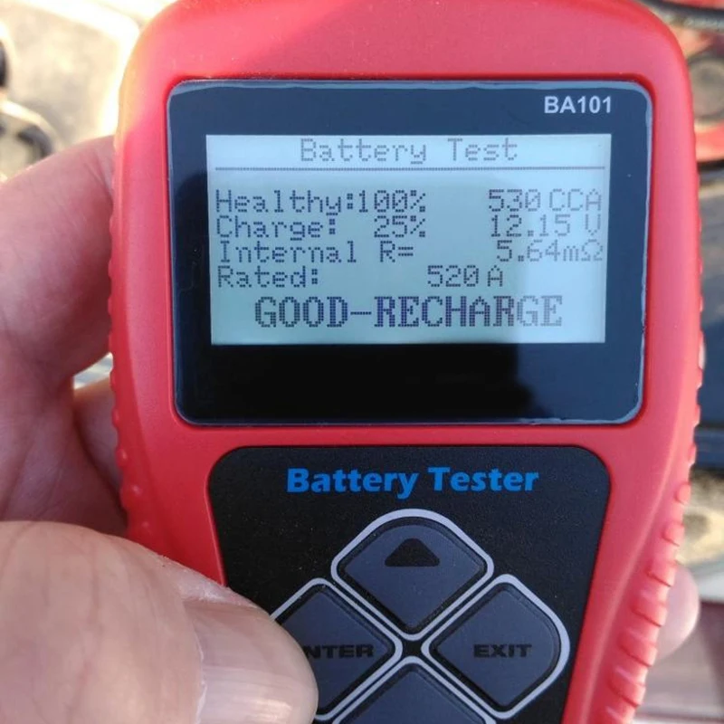 

BA101 Car Battery Tester 12V 2000CCA Battery System Detect Automotive Car Bad Cell Battery Diagnostic Tool