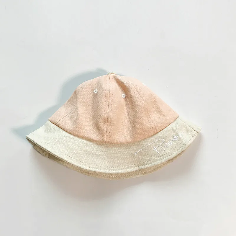 Spring infant boys girls fashion all-match letters embroidery Bucket Hats 0-4years cute kids fishing hat caps | Детская одежда и