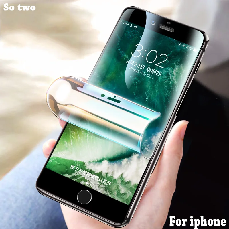 3 шт. защитная Гидрогелевая пленка для экрана iphone 7 6 6s 8 Plus 11 мягкая X XR XS Max pro max не