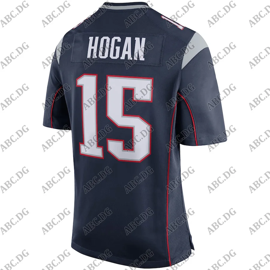 

Customized Stitch American Football Jersey Men Women Kid Youth New England Chris Hogan Navy Game Jersey
