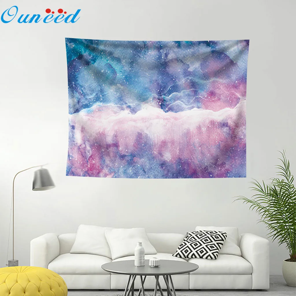 Гобелен мраморный с принтом звездного неба настенный подвесной гобелен для