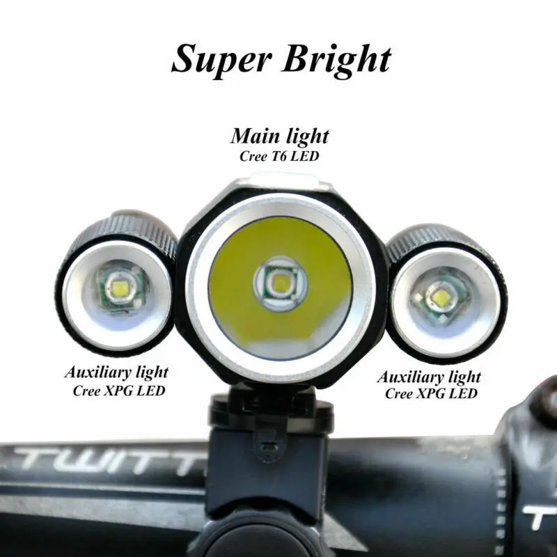 

USB Rechargeable Bicycle Bike Light T6 LED Front Light Headlamp Headlight Cycliny Warning Light Waterproof bike Lamp Flashlight