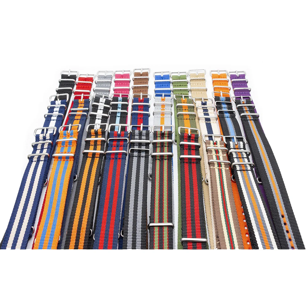 Ремешок сменный нейлоновый для мужских и женских часов Т образный Браслет с